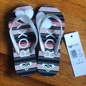 Roxy RG Tahiti VI girls flip flops size 13